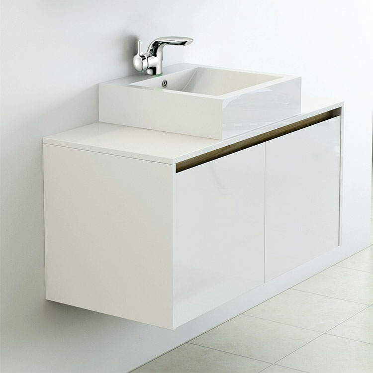SY-NOR03 Synergy Nordic White 1000mm Door Cabinet